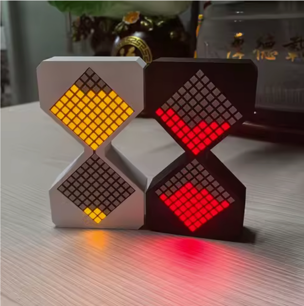 LED Hourglass Night Light ⏳ – Gravity Induction Multi-Color Lamp
