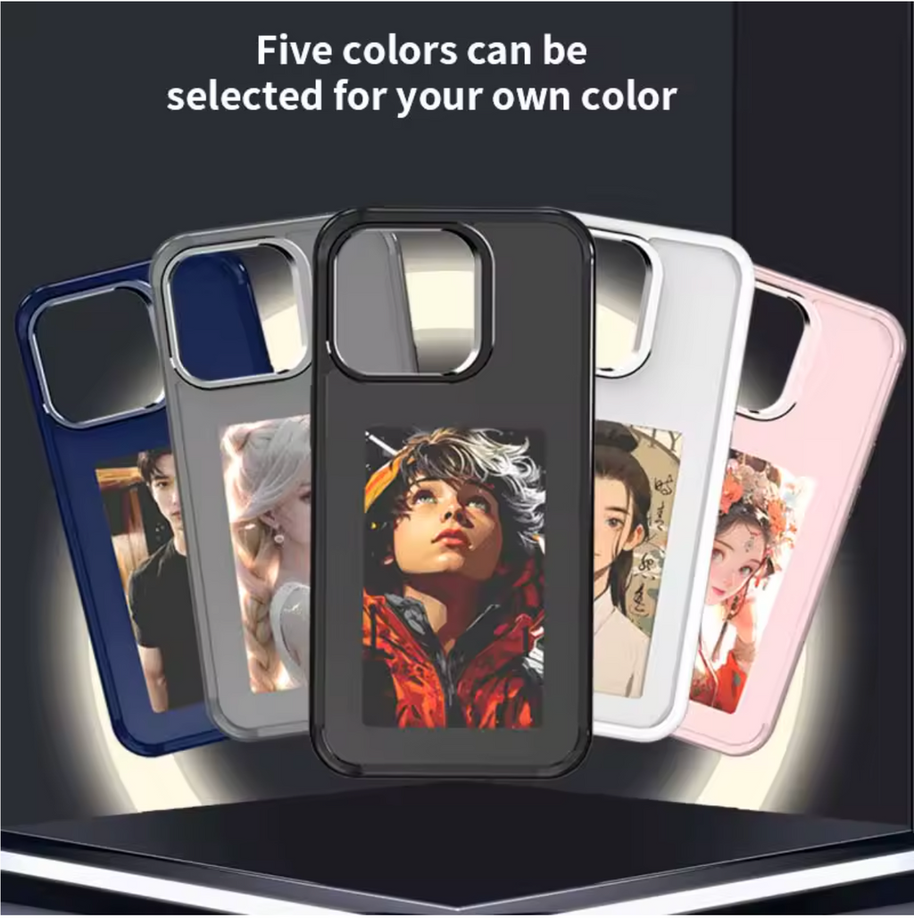 E-Ink Magic Phone Case – Personalized Display | Battery-Free Luxury Cover for iPhone