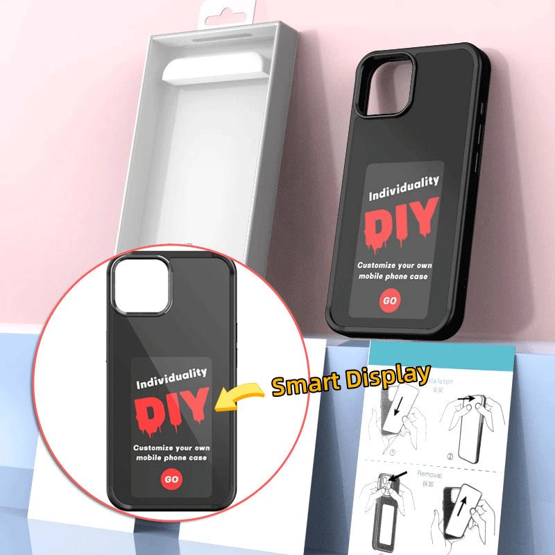 E-Ink Magic Phone Case – Personalized Display | Battery-Free Luxury Cover for iPhone