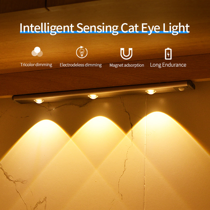 Rechargeable Motion Sensor LED Cabinet Light – Magnetic, Dimmable, Easy Installation