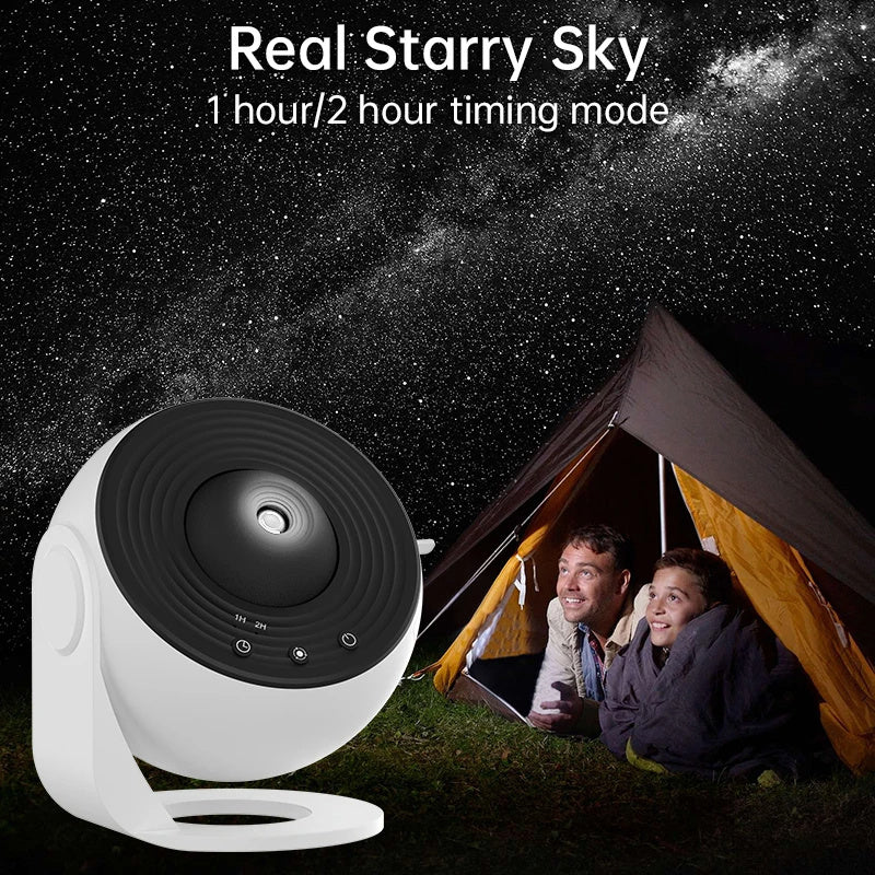 Galaxy Star Projector Lamp – 360° Rotating Night Light for Kids & Home Decor