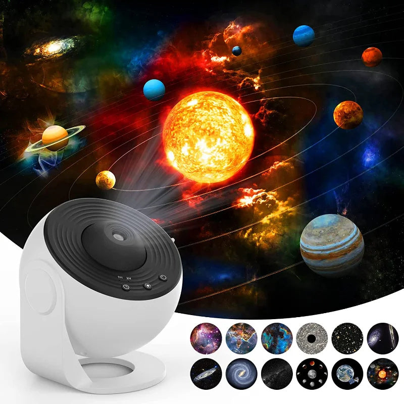 Galaxy Star Projector Lamp – 360° Rotating Night Light for Kids & Home Decor