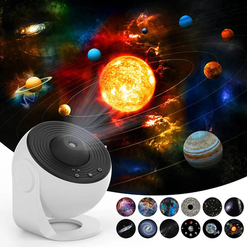 Galaxy Star Projector Lamp – 360° Rotating Night Light for Kids & Home Decor