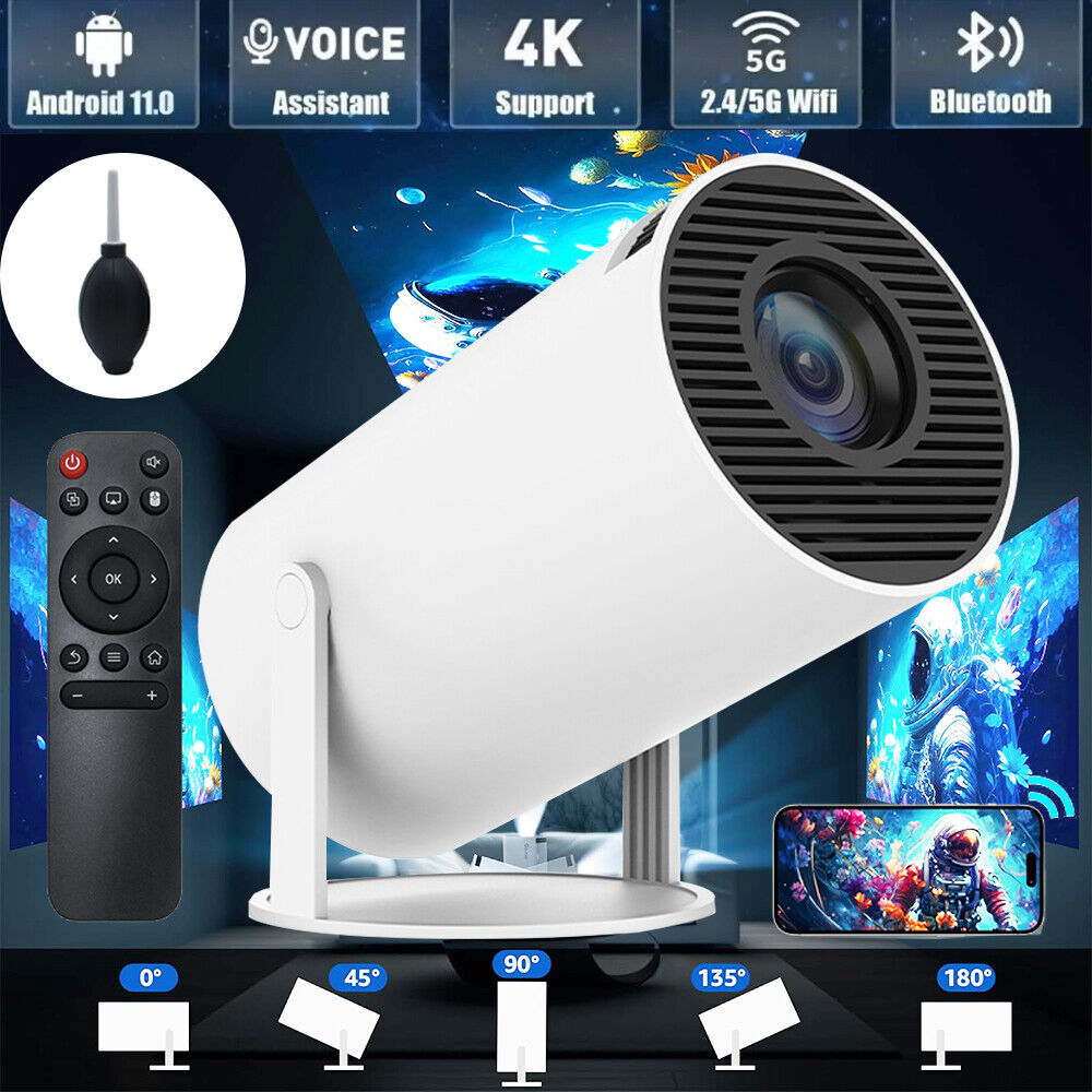 4K Smart Projector WiFi Bluetooth | Home Theater LED Mini Beamer