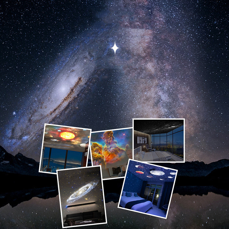 Galaxy Star Projector Lamp – 360° Rotating Night Light for Kids & Home Decor