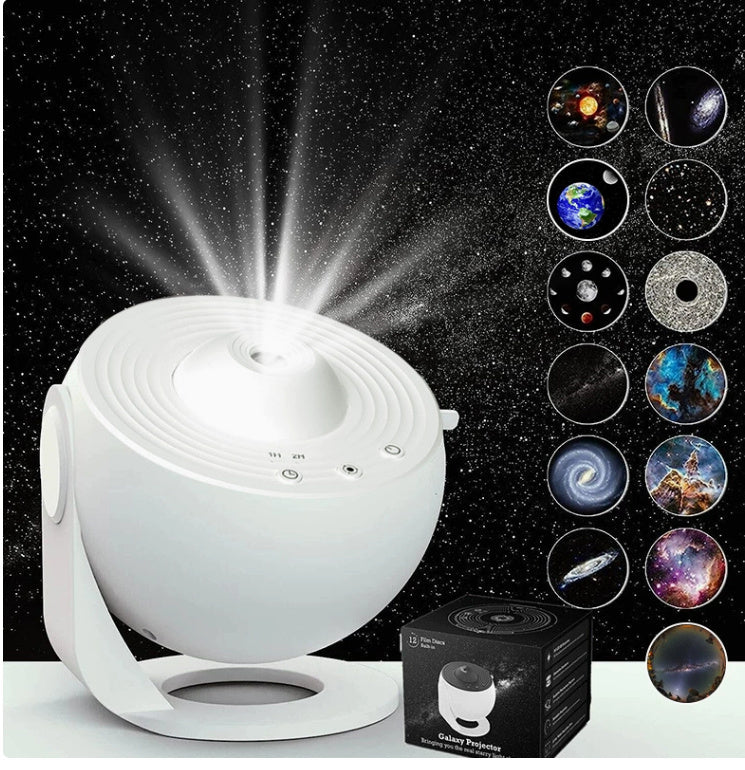 Galaxy Star Projector Lamp – 360° Rotating Night Light for Kids & Home Decor