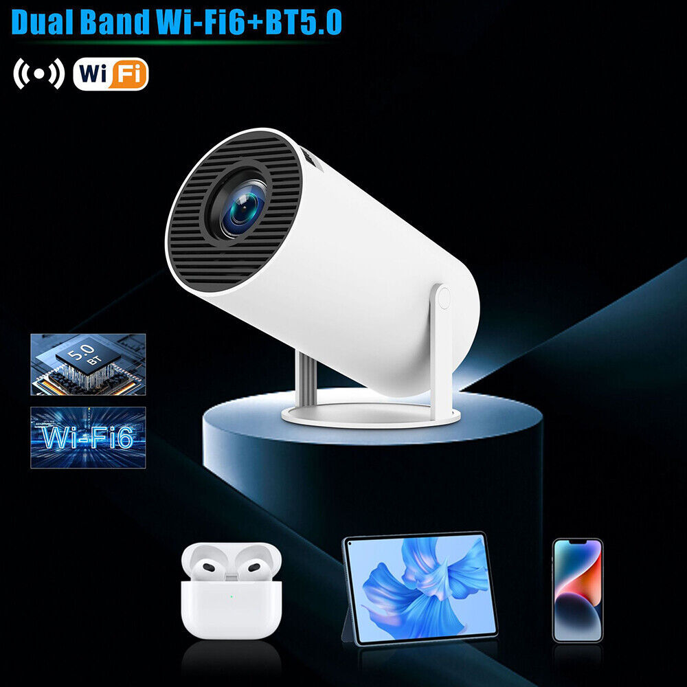 4K Smart Projector WiFi Bluetooth | Home Theater LED Mini Beamer