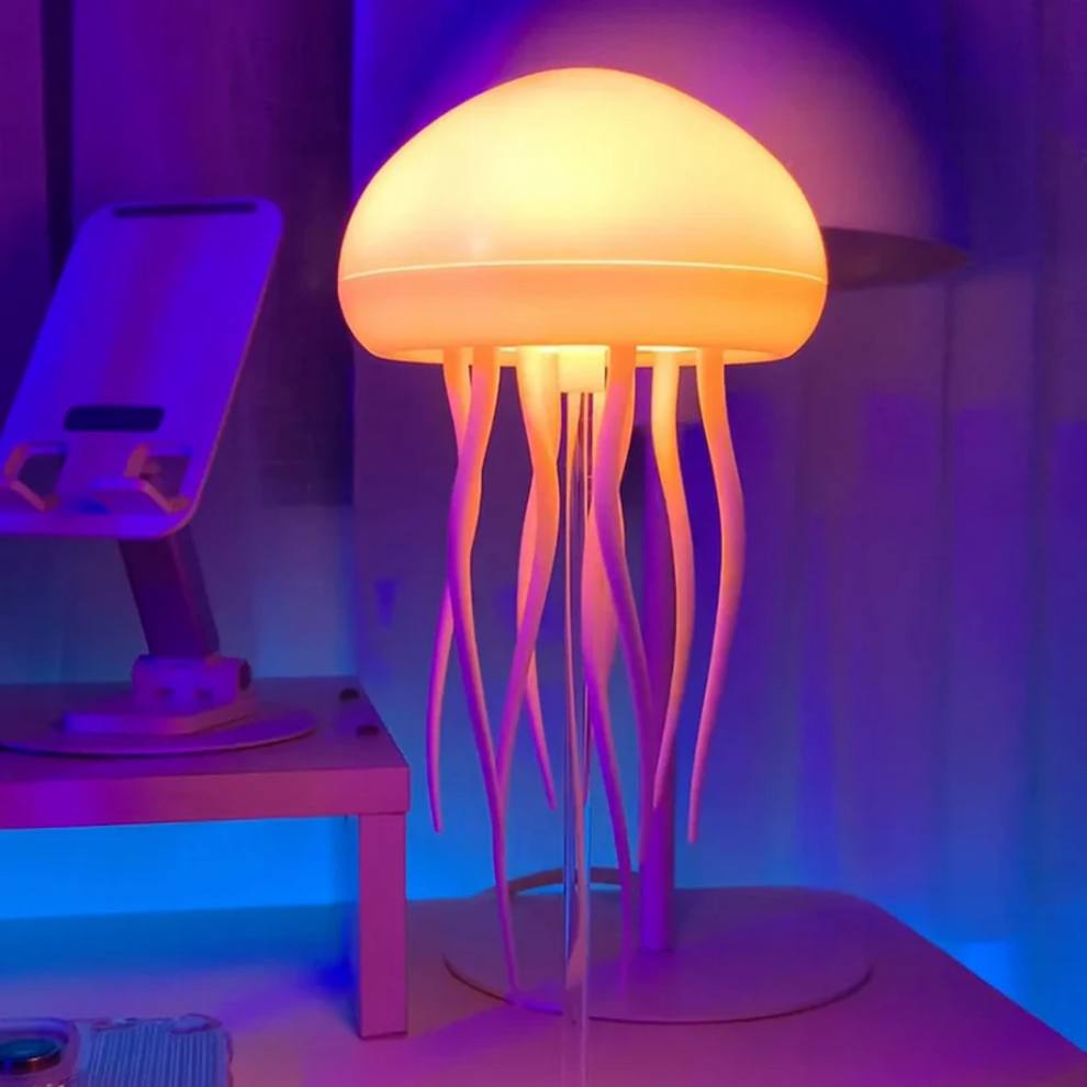 Jellyfish LED Mood Lamp – Soothing Night Light & Ocean Glow for Home or Office